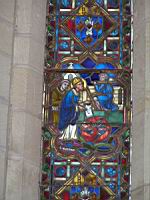 Selles sur Cher, Eglise Notre-Dame-la-Blanche, Vitrail, Vie de St Eusice (2)